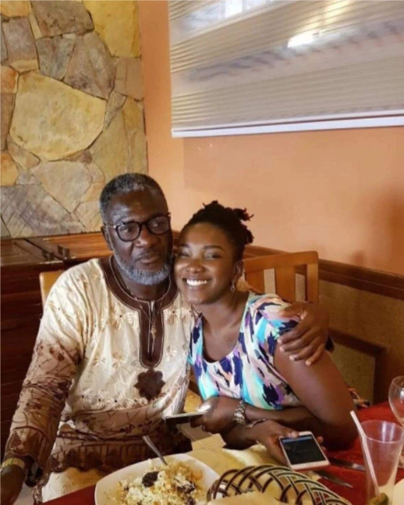 Ébène avec son père