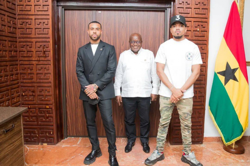 Beyond The Return: Vic Mensa Chance Reperis satiekas ar Nanu Akufo-Addo