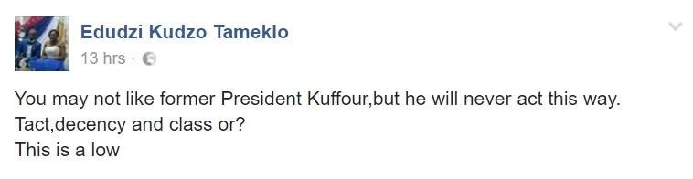 NDC-Mitglieder verurteilen Rawlings, weil er Okoe Vanderpuye gemieden hat